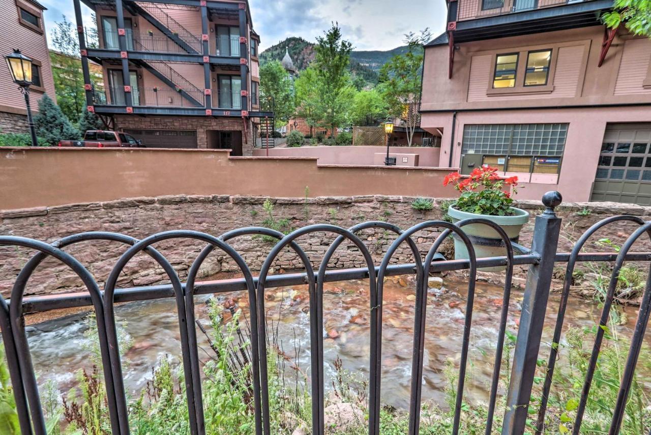 Downtown Manitou Springs Home Tranquil Creek View Exterior photo